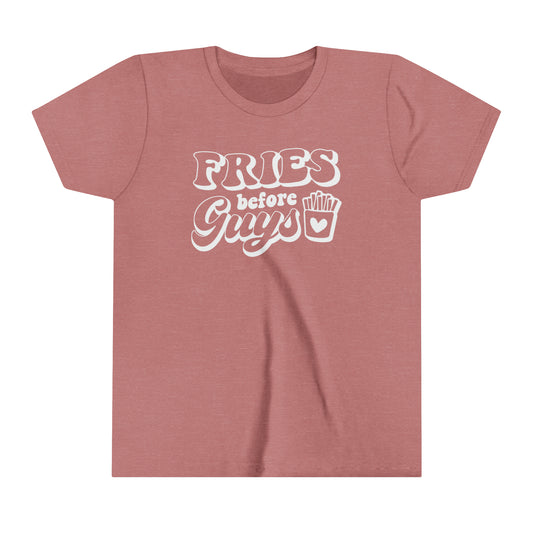 Fries before Guys Youth Short Sleeve Tee