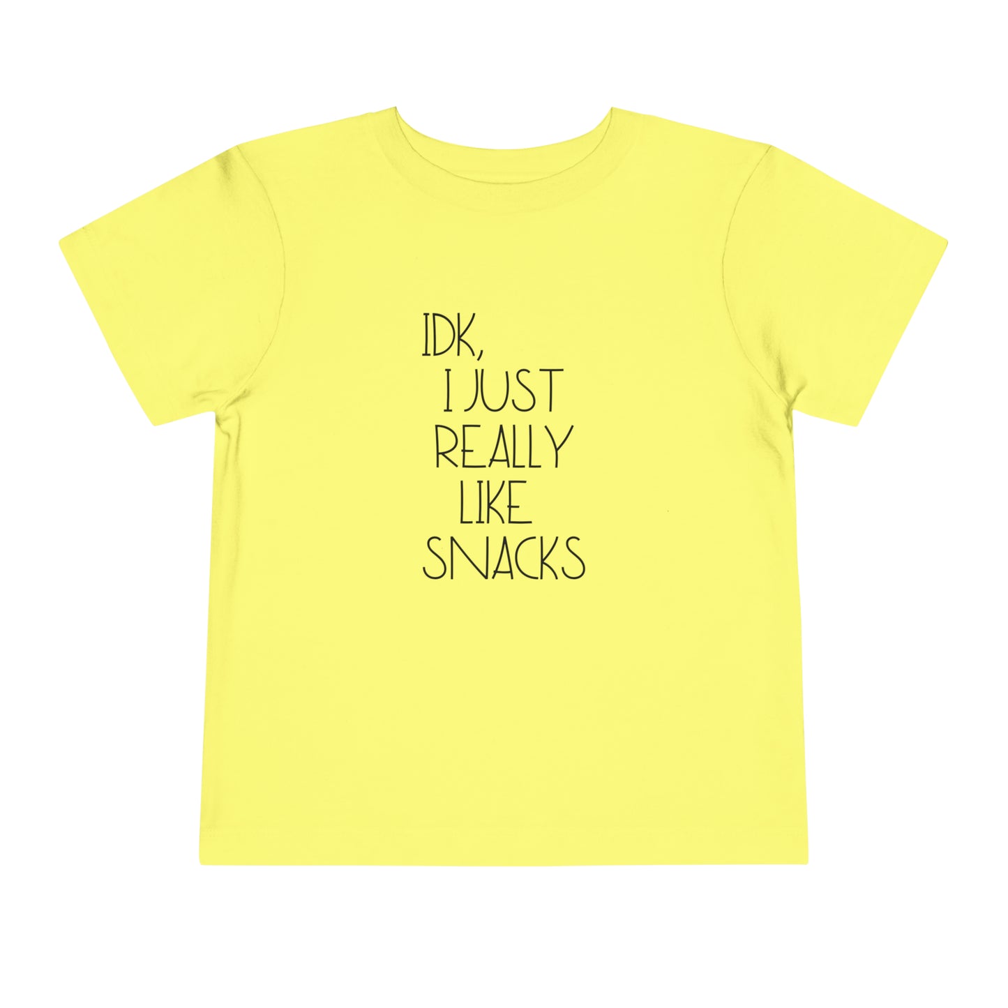 Snacks Toddler Short Sleeve Tee