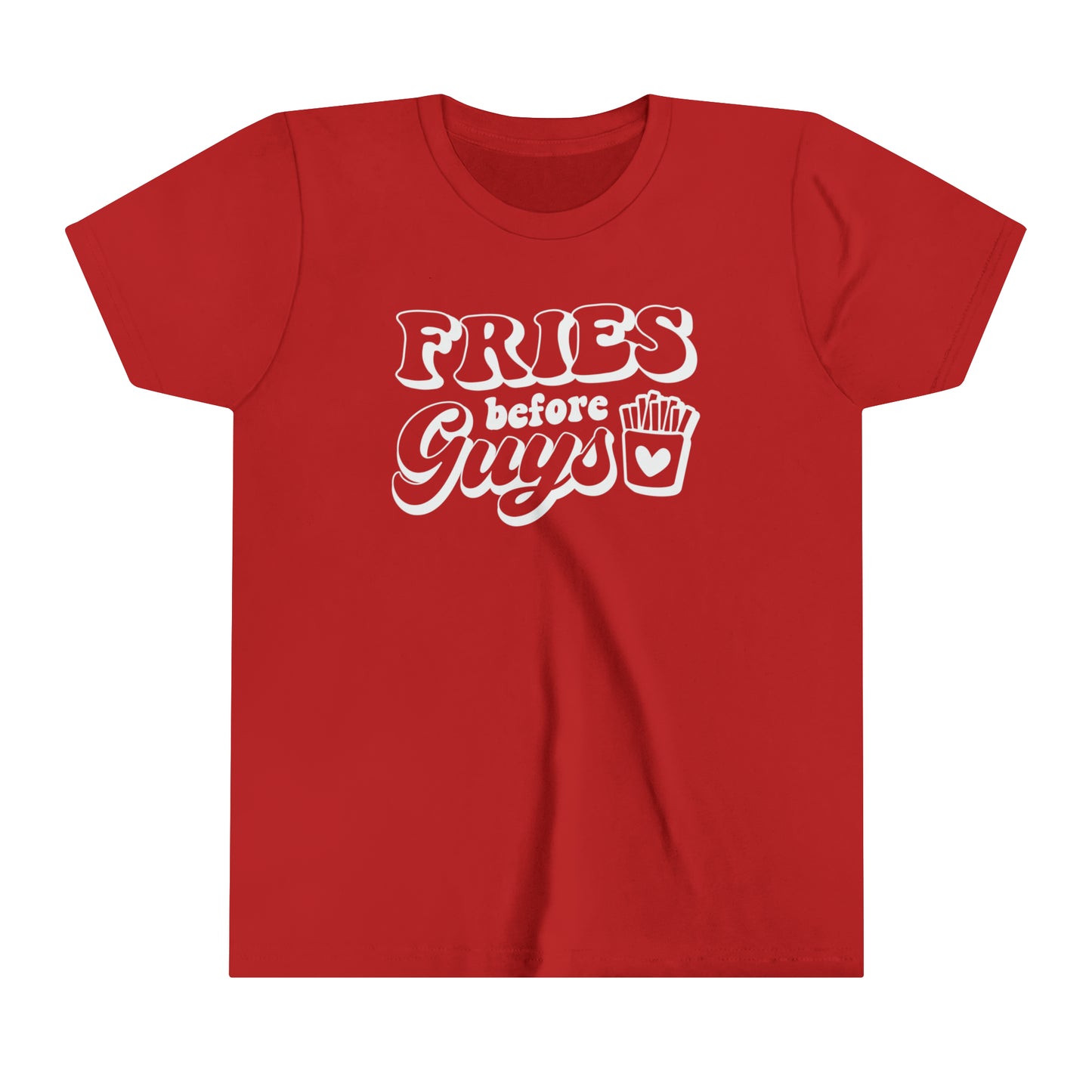 Fries before Guys Youth Short Sleeve Tee