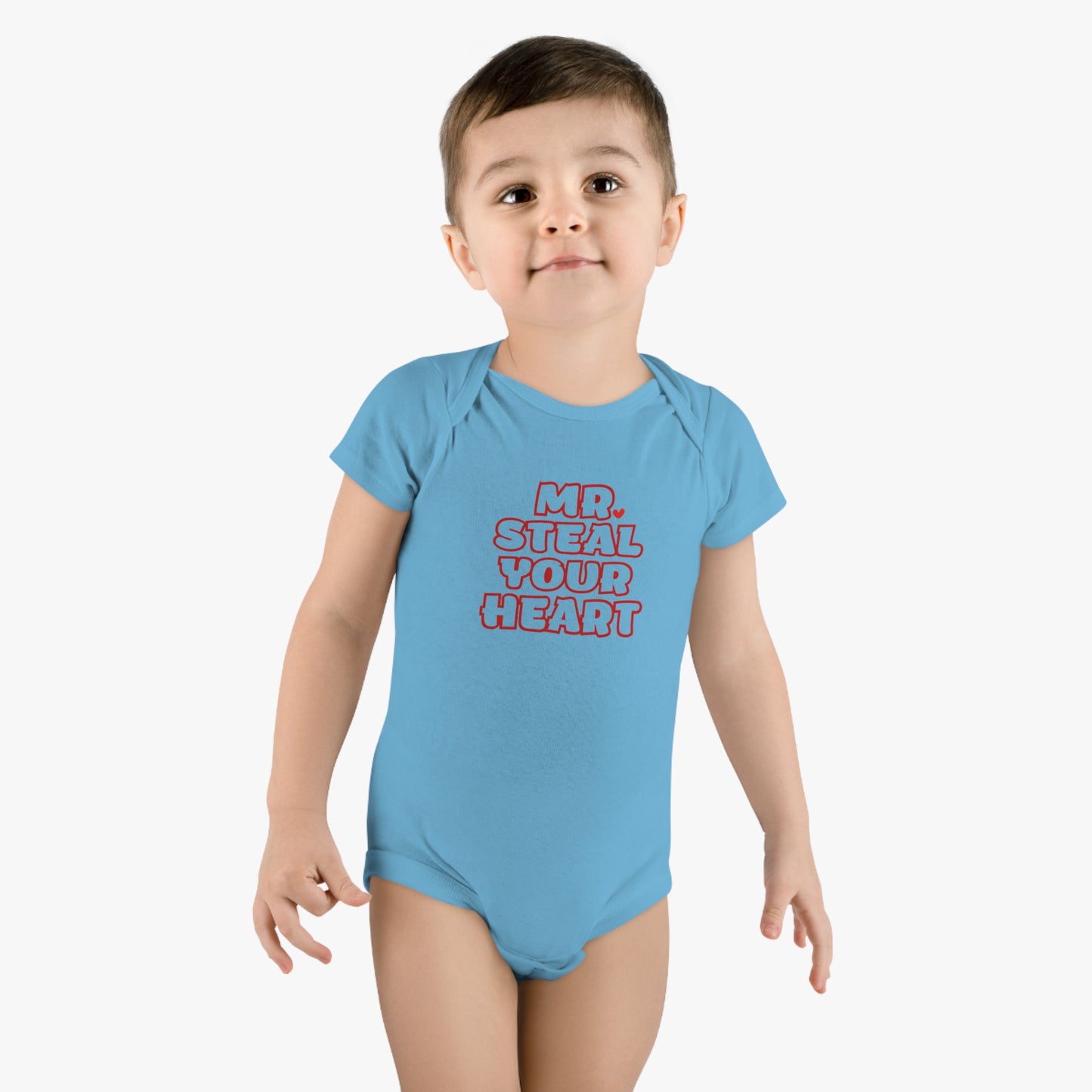 Steal Your Heart Baby Short Sleeve Onesie®