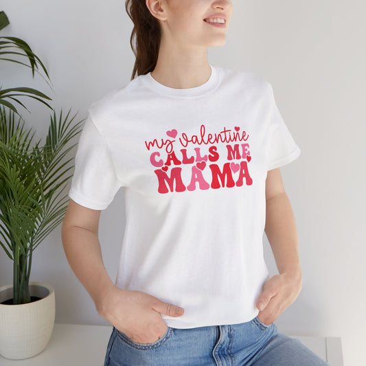 Mama Valentine Jersey Short Sleeve Tee