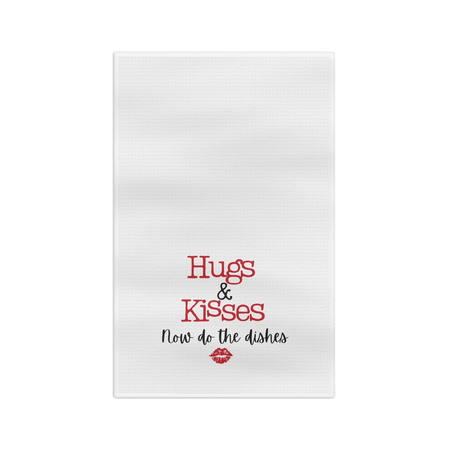 Hugs & Kisses Microfiber Tea Towel