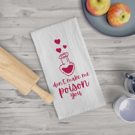 Valentine's Poison Tea Towel