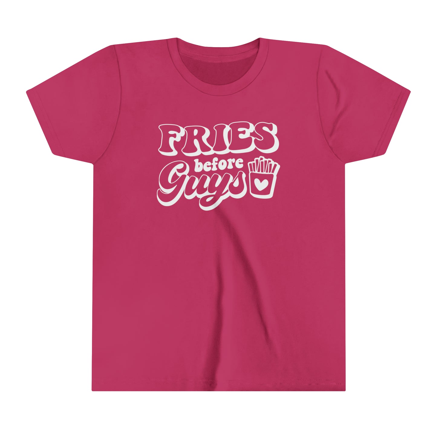 Fries before Guys Youth Short Sleeve Tee