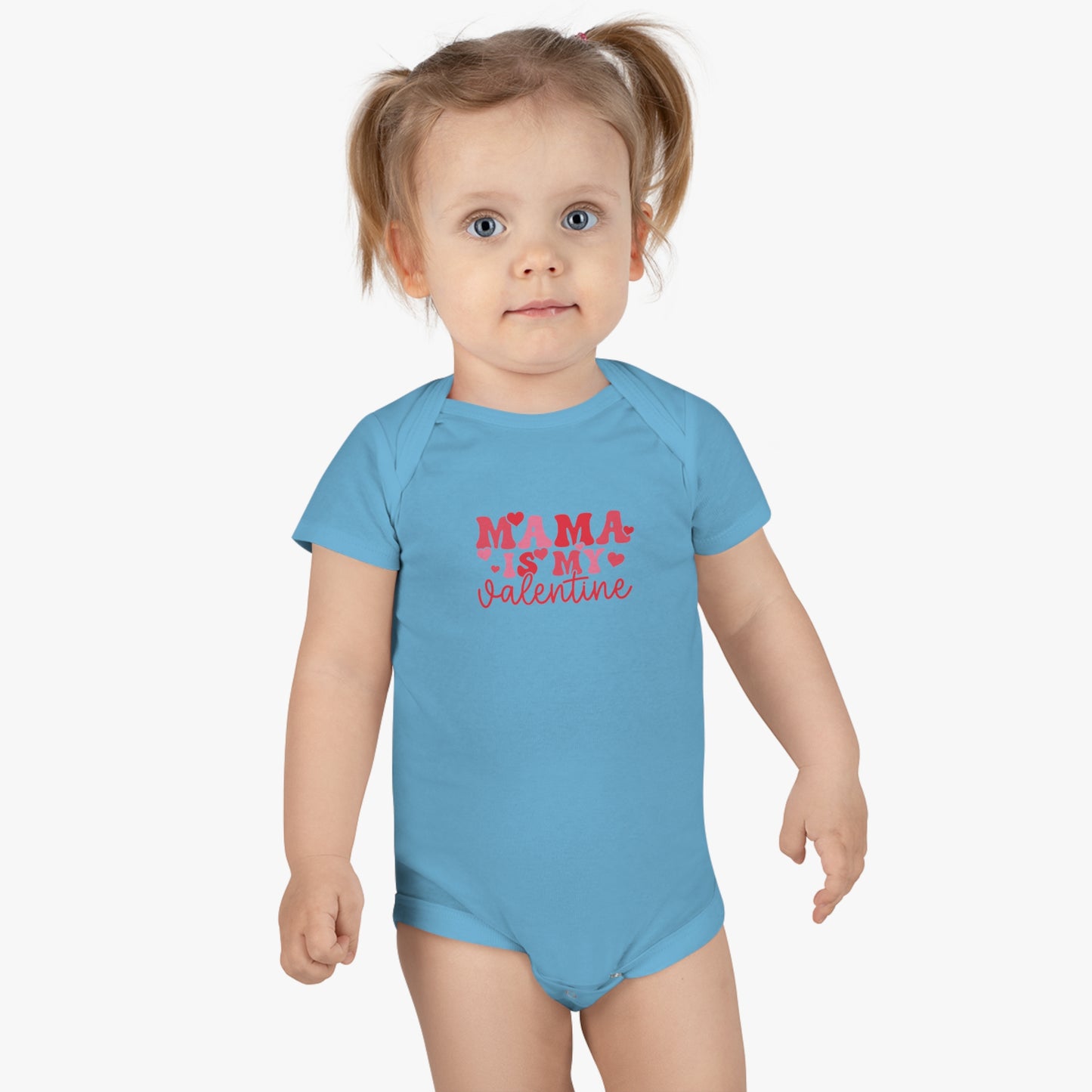 Mama is my Valentine Baby Short Sleeve Onesie®