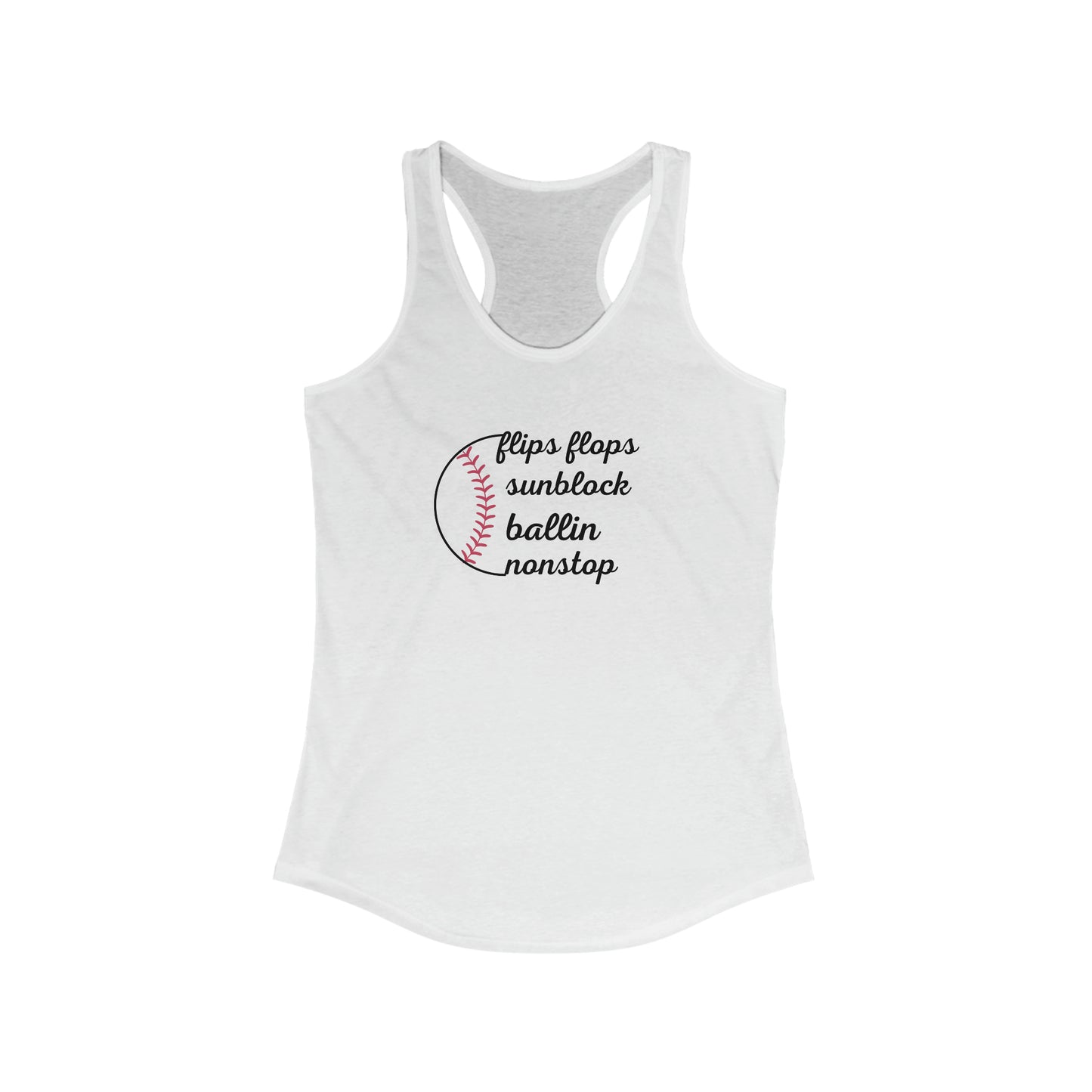 Ballin' Nonstop Women's Racerback Tank