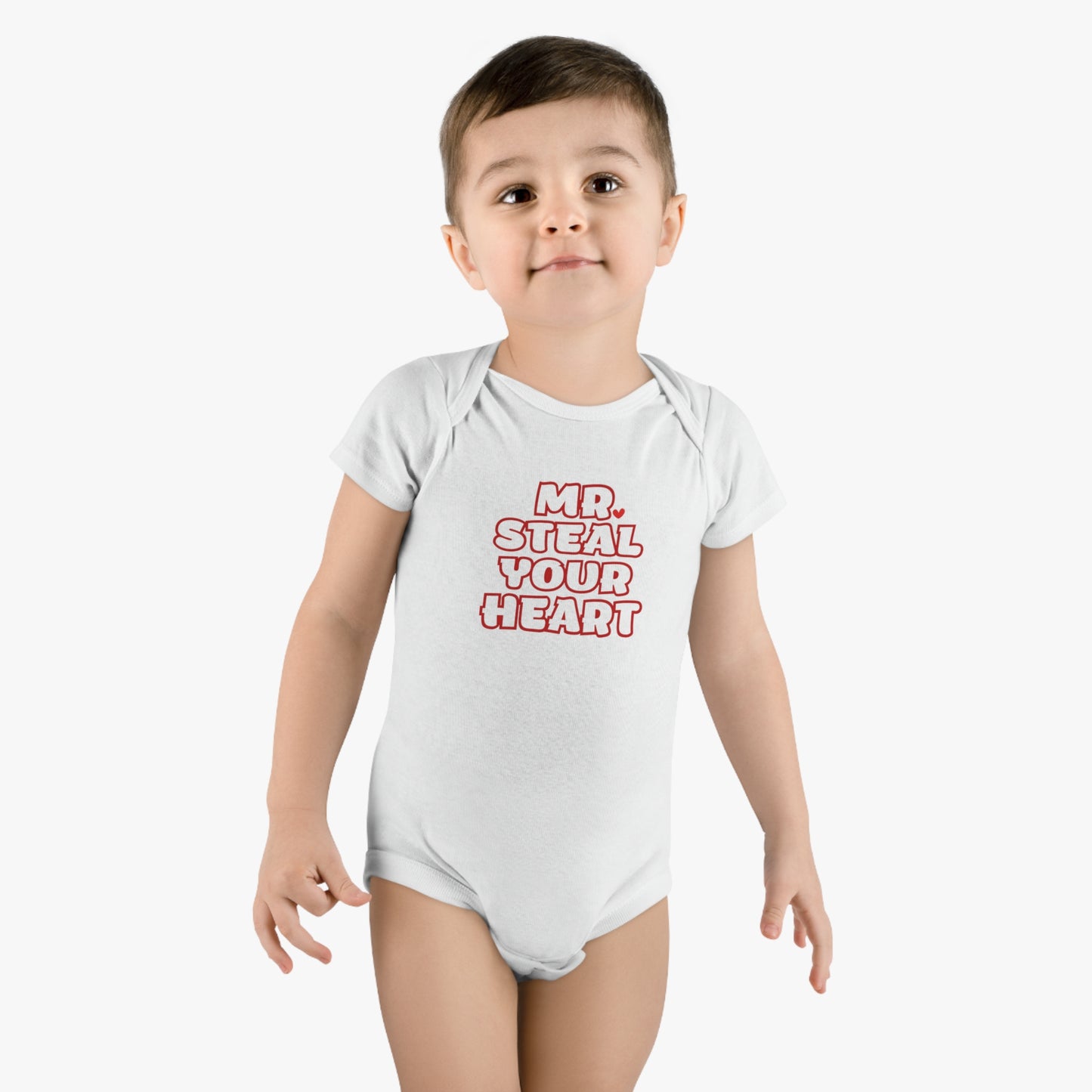 Steal Your Heart Baby Short Sleeve Onesie®