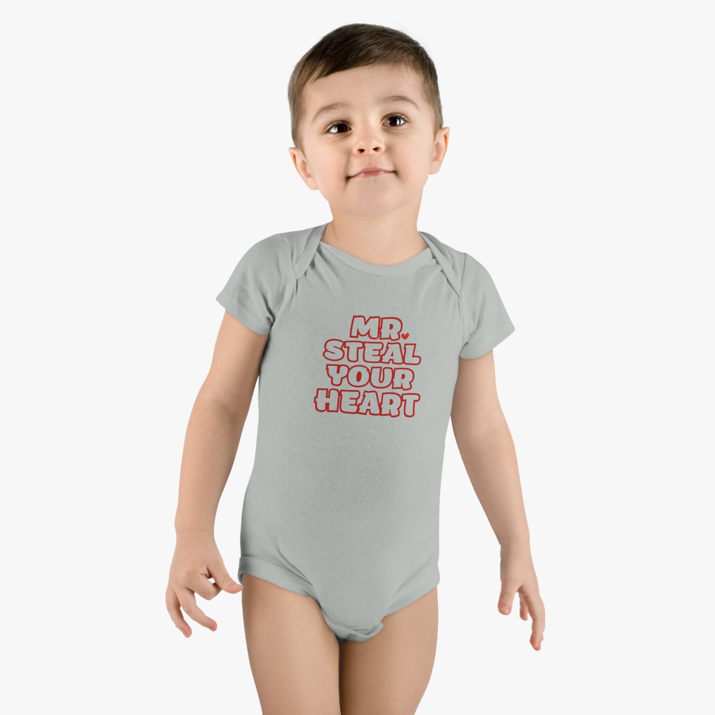 Steal Your Heart Baby Short Sleeve Onesie®