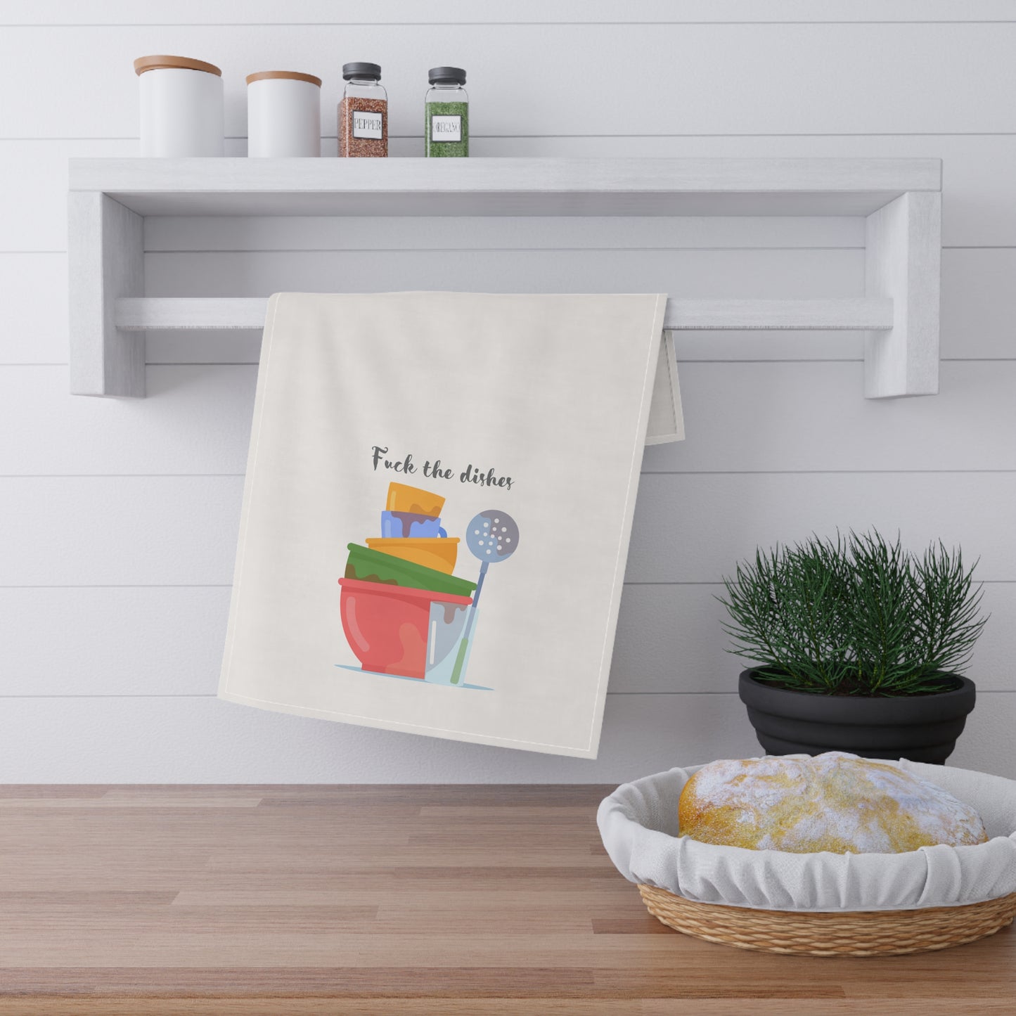 F*cK the Dishes Tea Towel