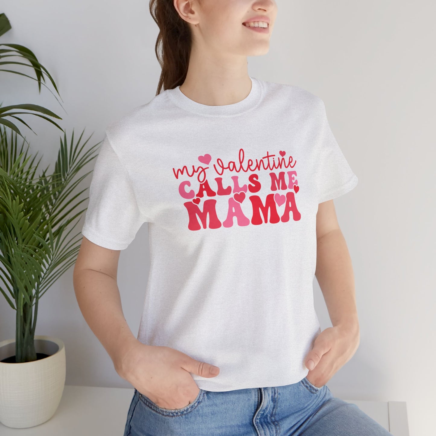 Mama Valentine Jersey Short Sleeve Tee