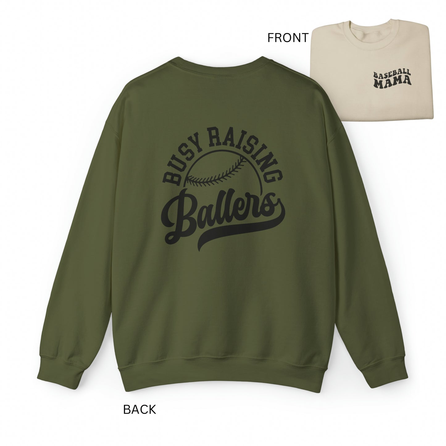 Busy Raising Ballers Crewneck Sweatshirt