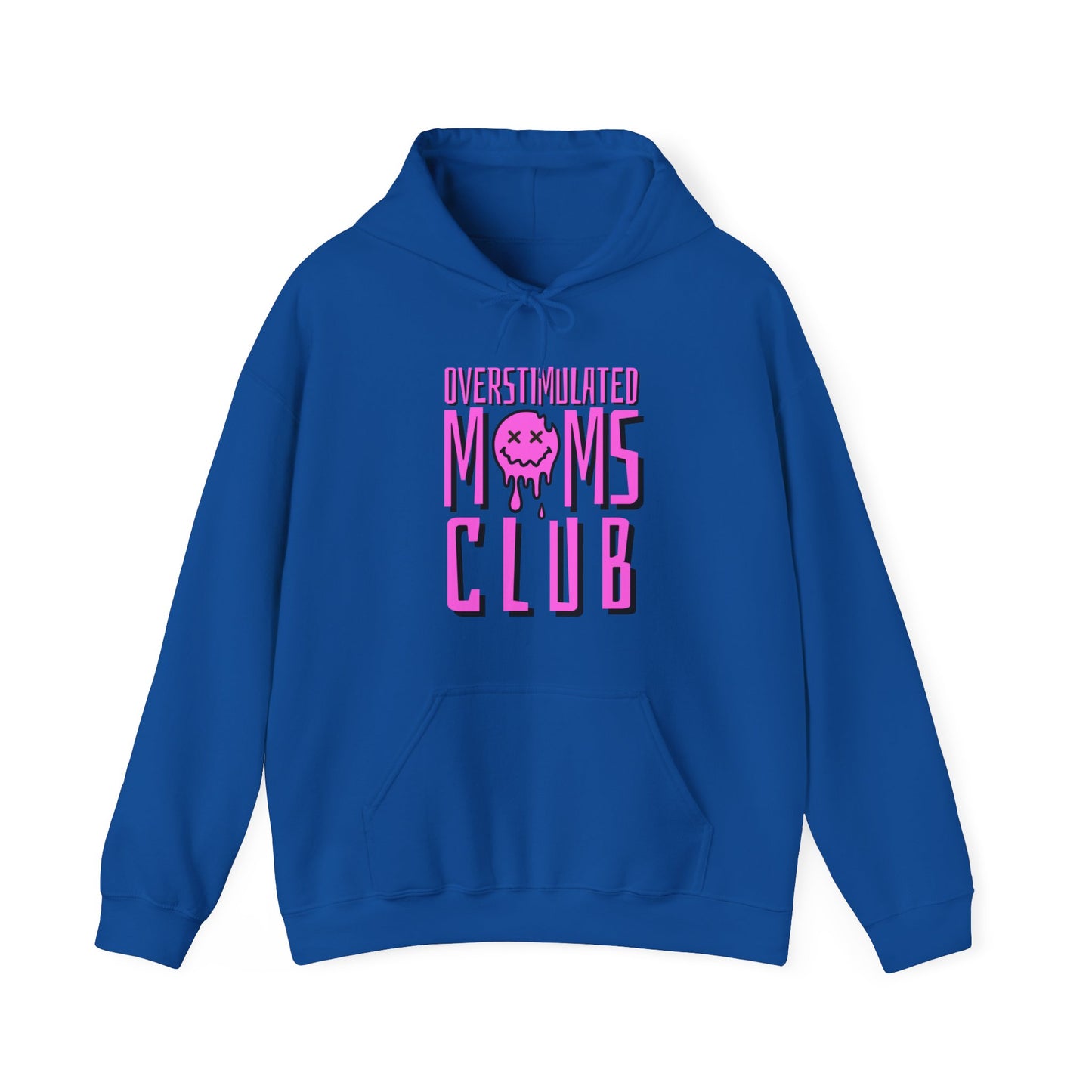 Overstimulted Mom Hooded Sweatshirt - Pink