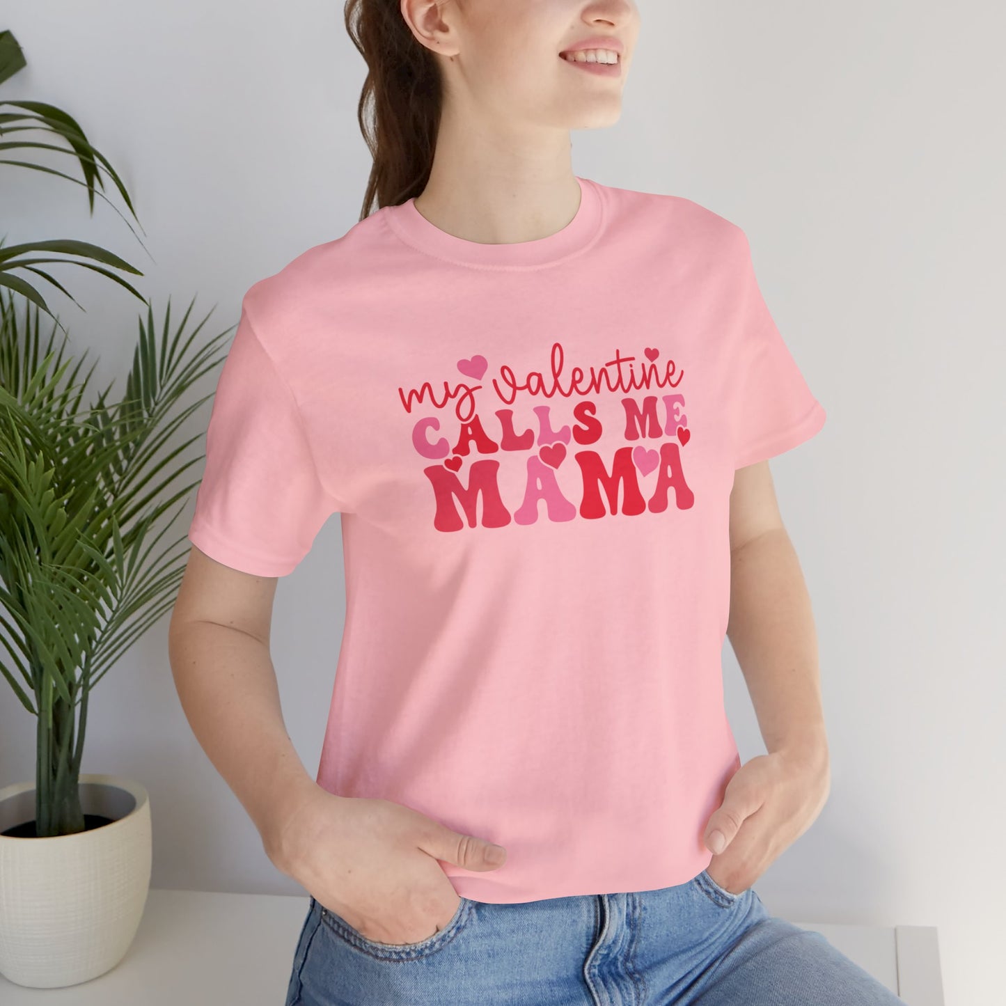 Mama Valentine Jersey Short Sleeve Tee