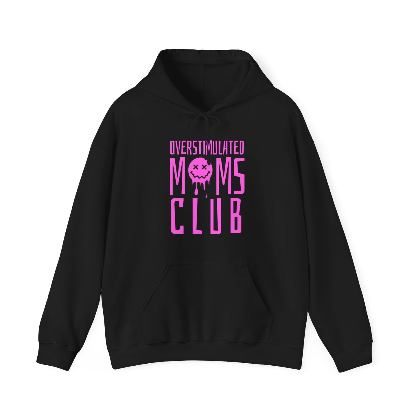 Overstimulted Mom Hooded Sweatshirt - Pink