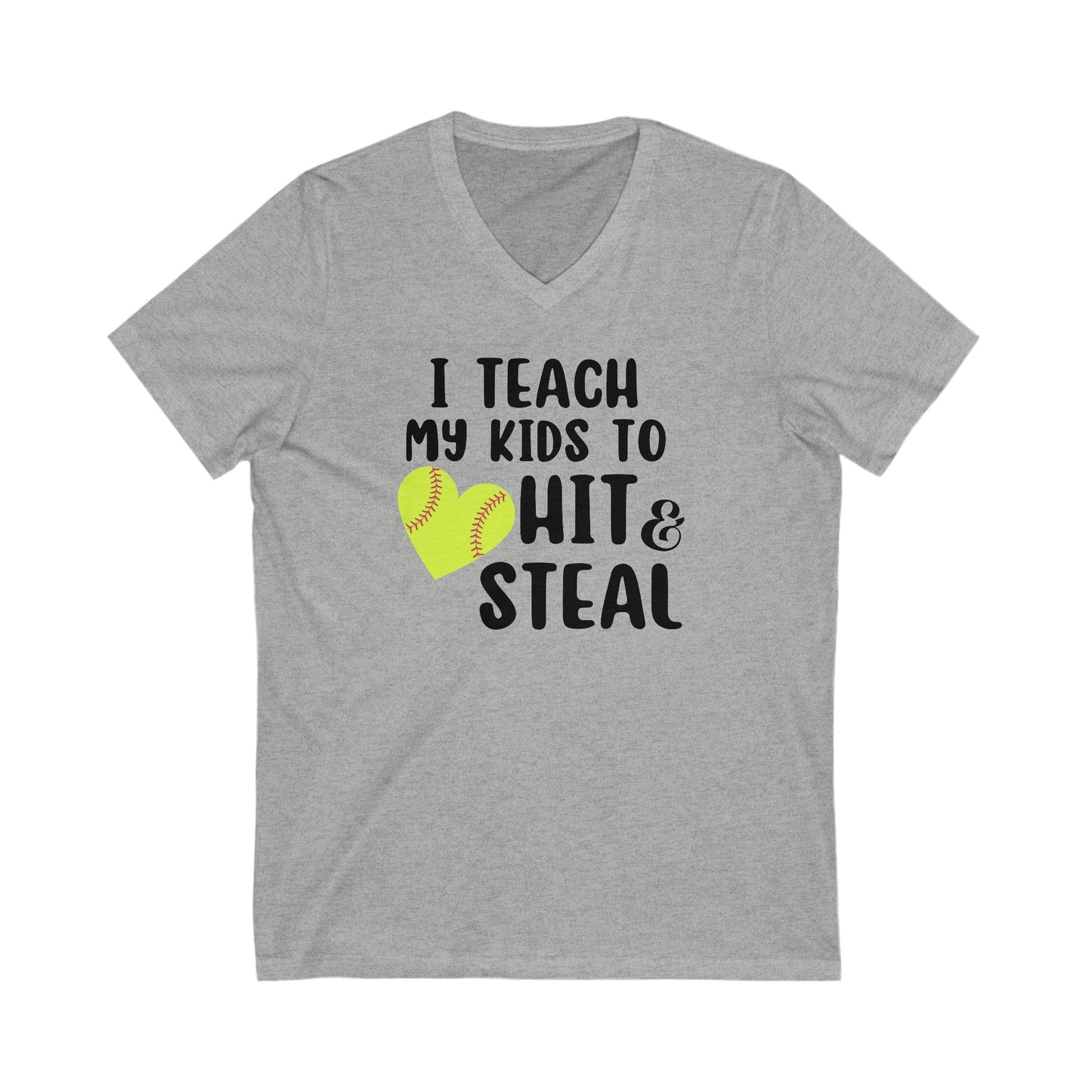 Hit & Steal Softball Ladies' V-Neck