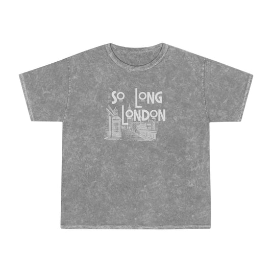 So Long London Unisex Mineral Wash T-Shirt