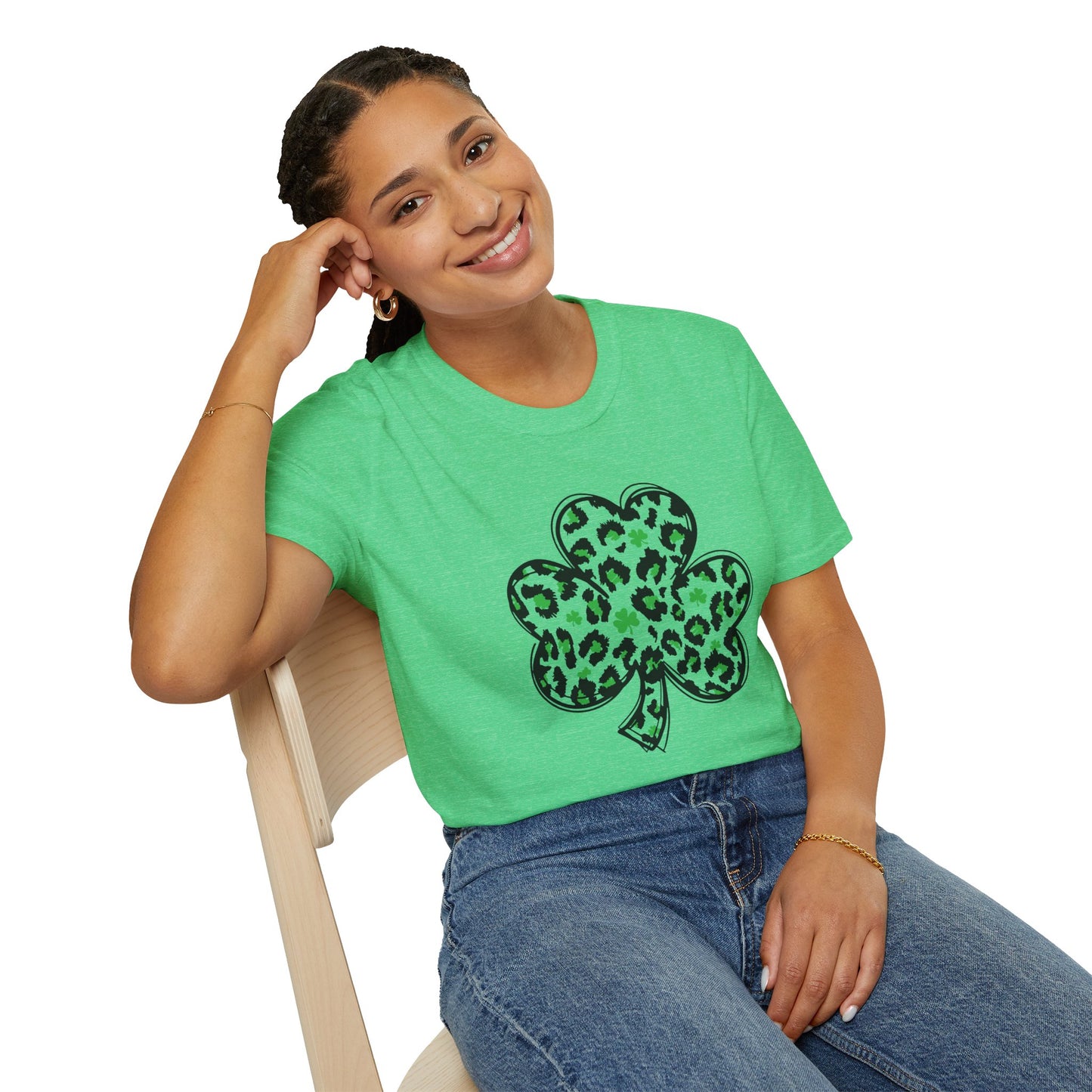 Leopard Clover Unisex Softstyle T-Shirt