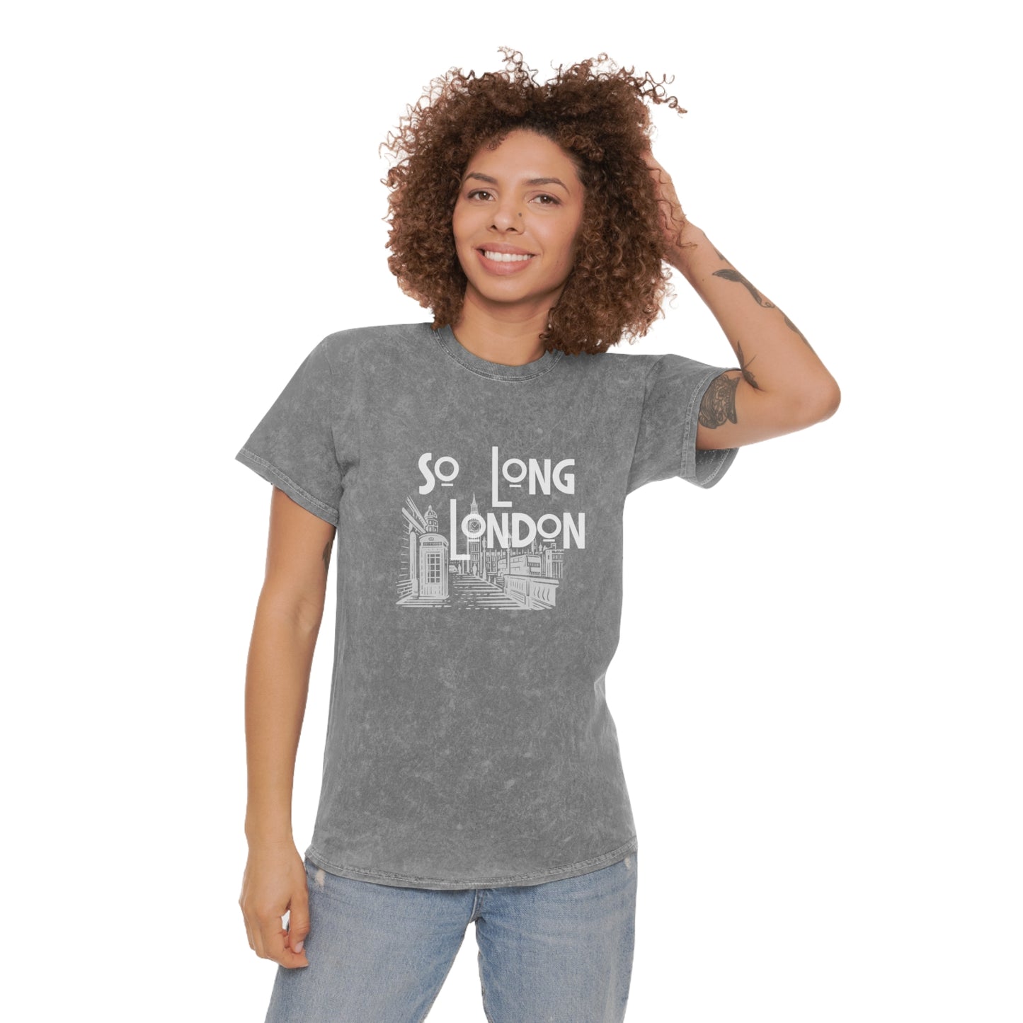 So Long London Unisex Mineral Wash T-Shirt