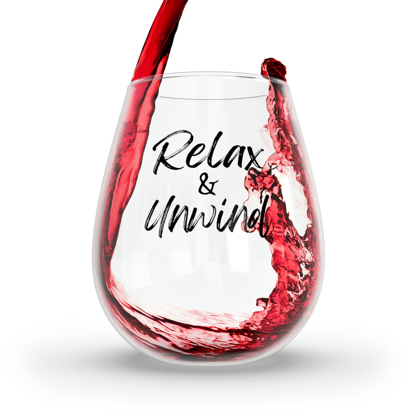 Relax & Unwind Stemless Wine Glass