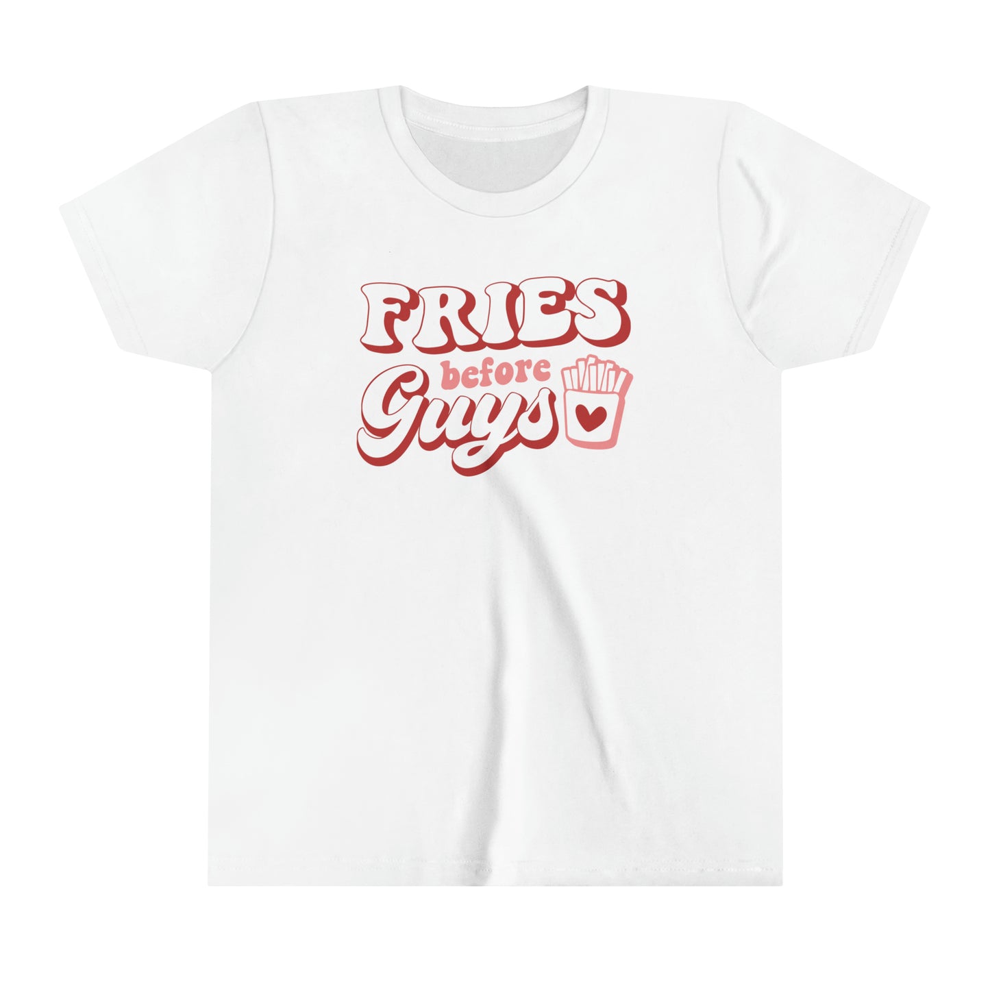 Fries before Guys Youth Short Sleeve Tee