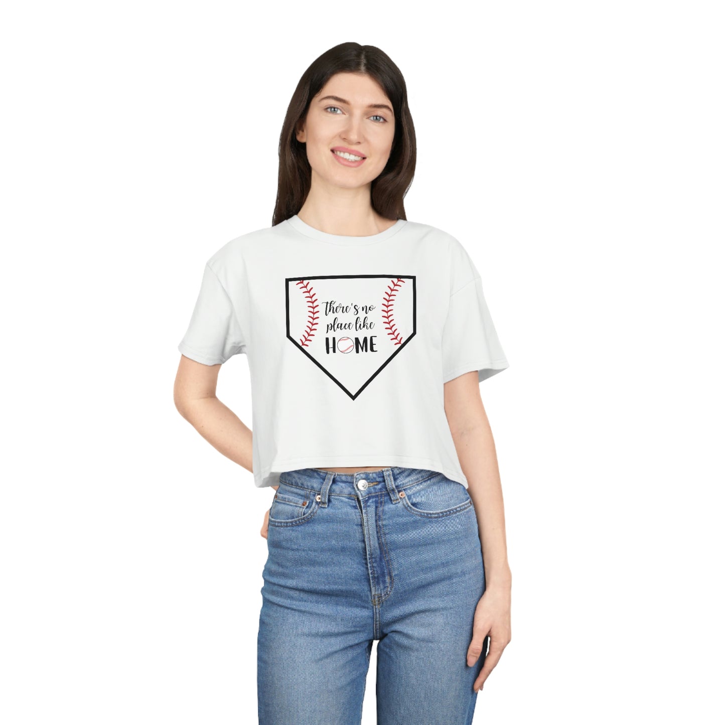 No Place Like Home Women's Crop Tee